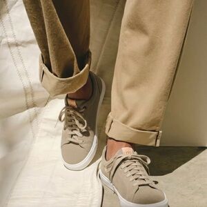 UGG New Cali Low Antilope Taupe Neutral Suede Sneakers Sz 8 Classic Old money